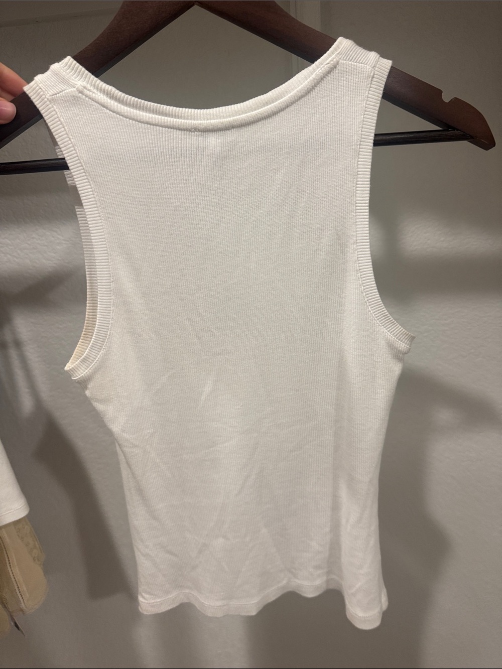 Loewe Cream Ribbed Logo Tank - Picture 5 of 5